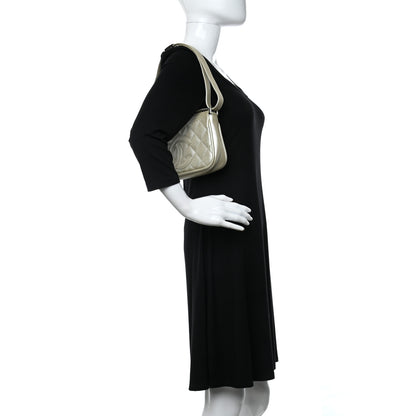 Chanel Metallic Caviar Quilted Timeless CC Shoulder Bag Gold 2 of 9