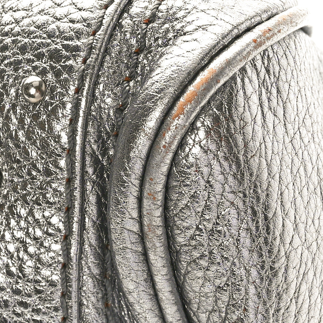 Chloe Metallic Calfskin Medium Paddington Satchel Argent 11 of 13
