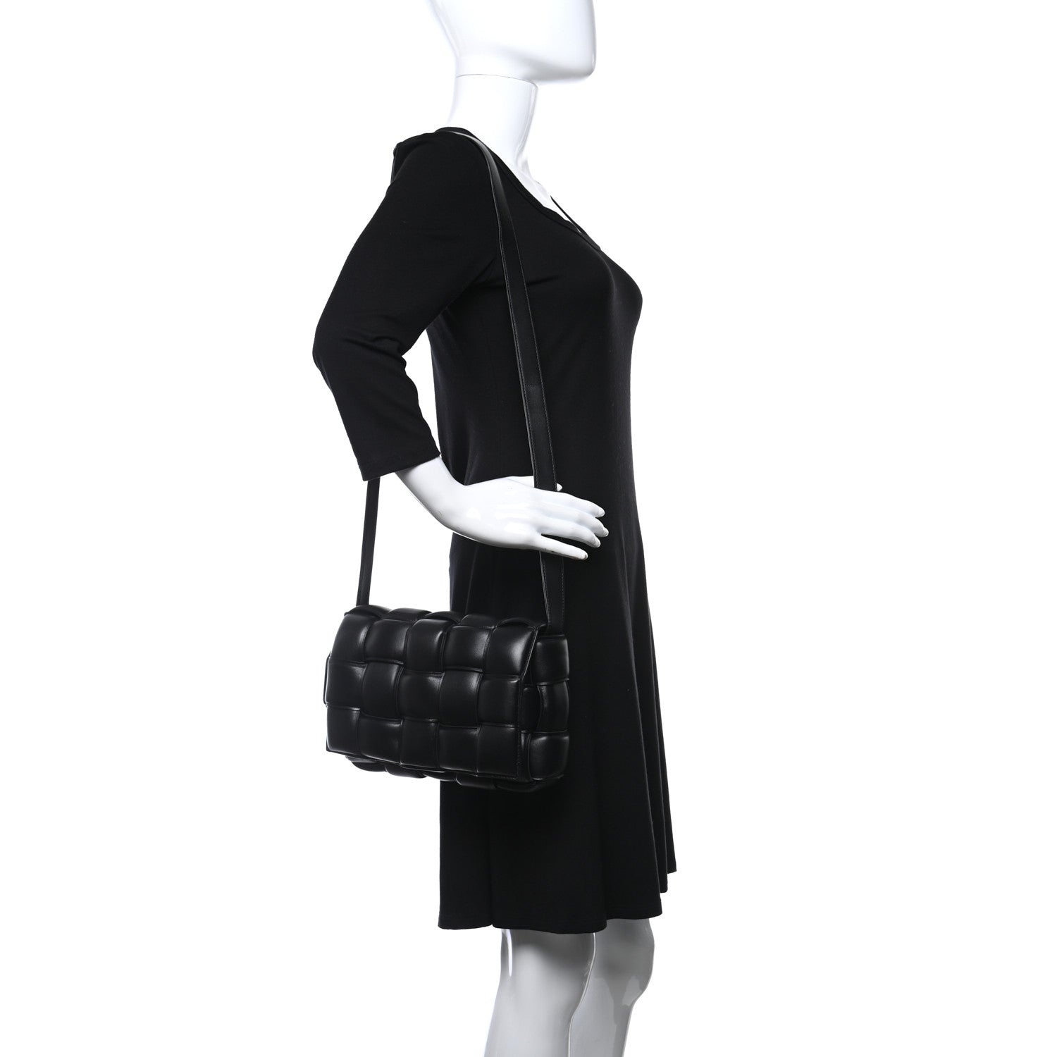 Bottega Veneta Nappa Maxi Intreccio Padded Cassette Crossbody Bag Black 2 of 10