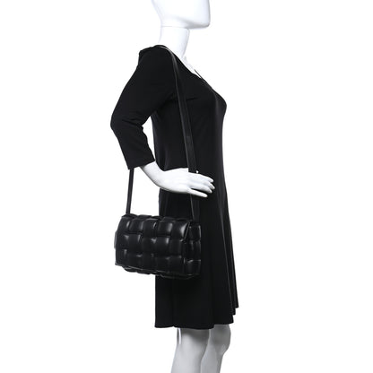 Bottega Veneta Nappa Maxi Intreccio Padded Cassette Crossbody Bag Black 2 of 10