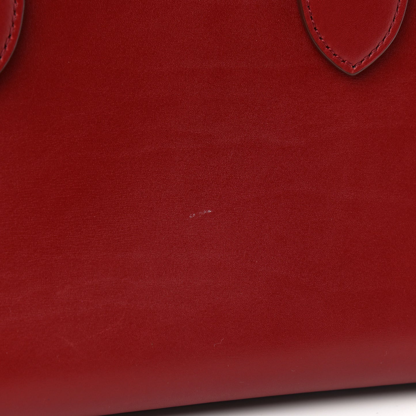 Smooth Calfskin Small Tie Knot Tote Red