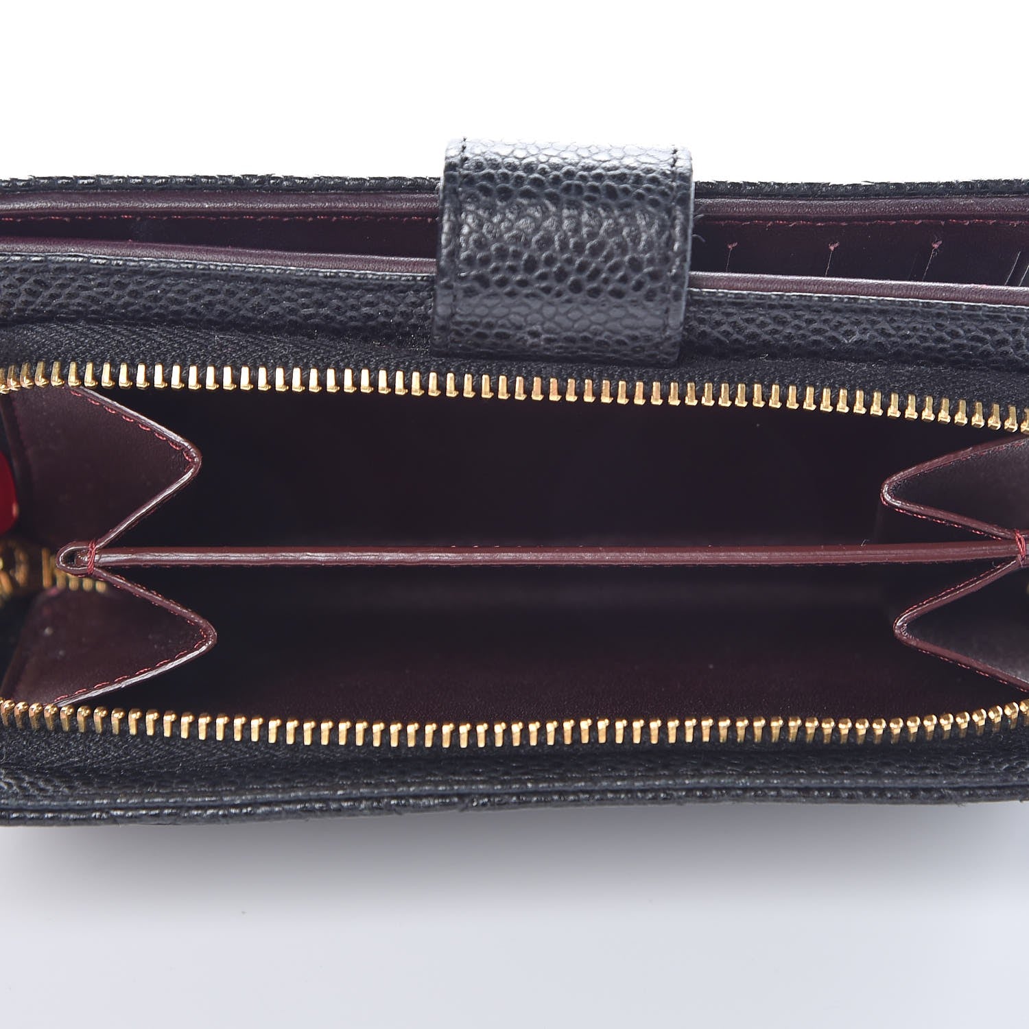 Chanel Caviar Quilted Zipped Pocket Wallet Black 6 of 11