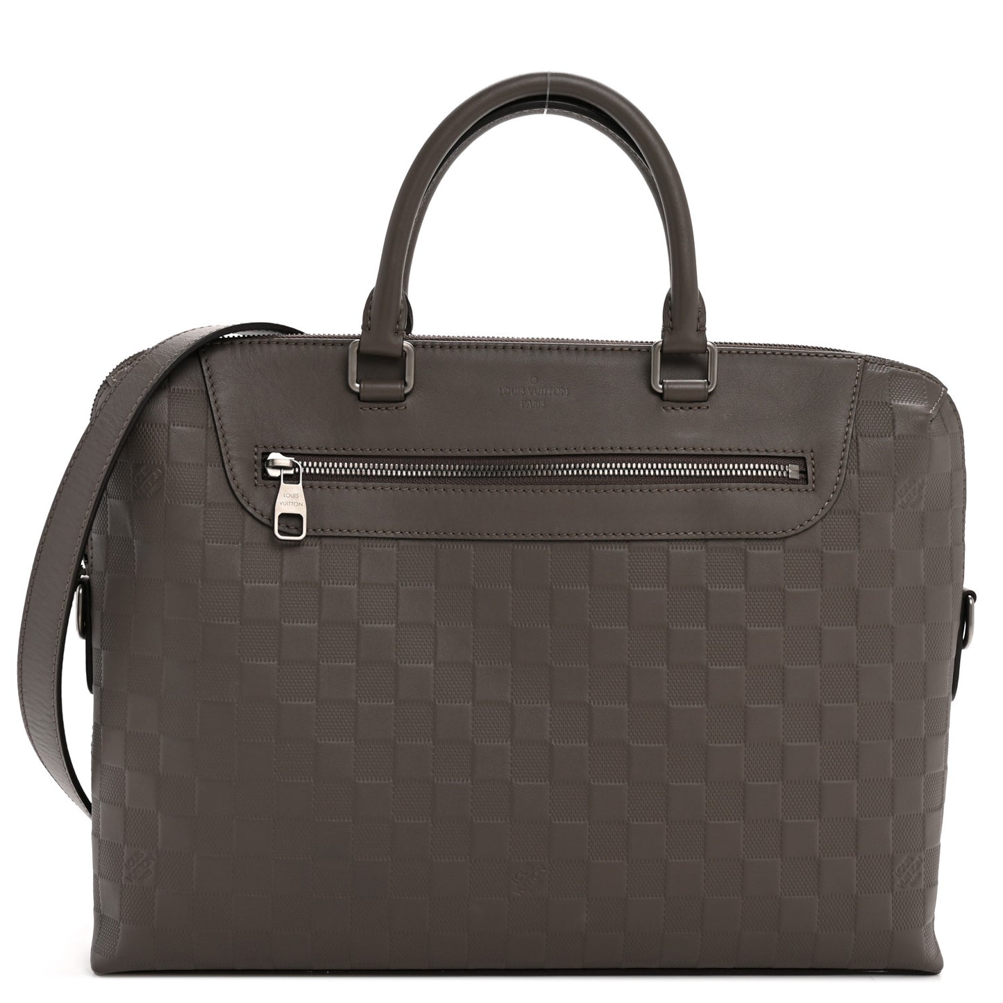 Damier Infini Porte-Documents Jour NM Granit