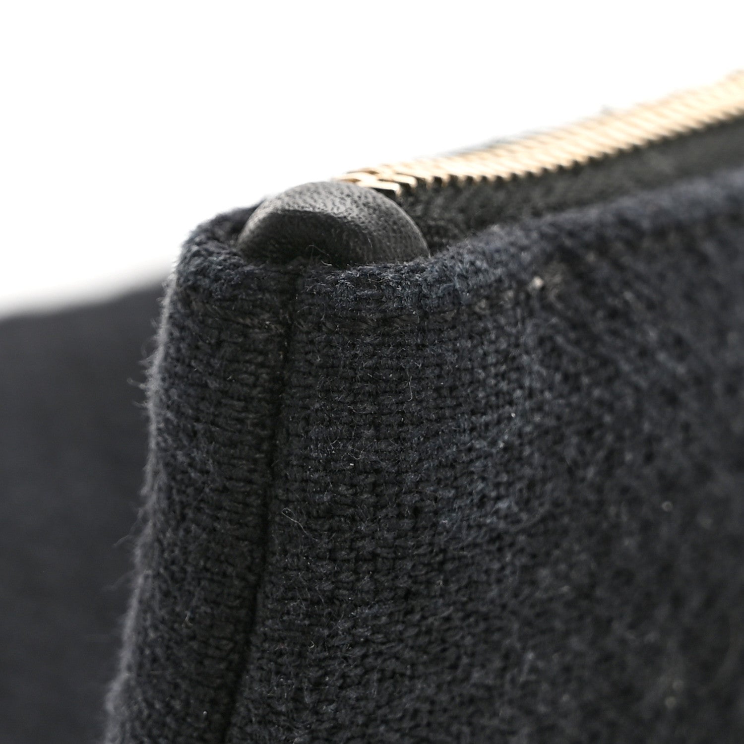 Chanel Mixed Fibers Deauville Pouch Black 6 of 7