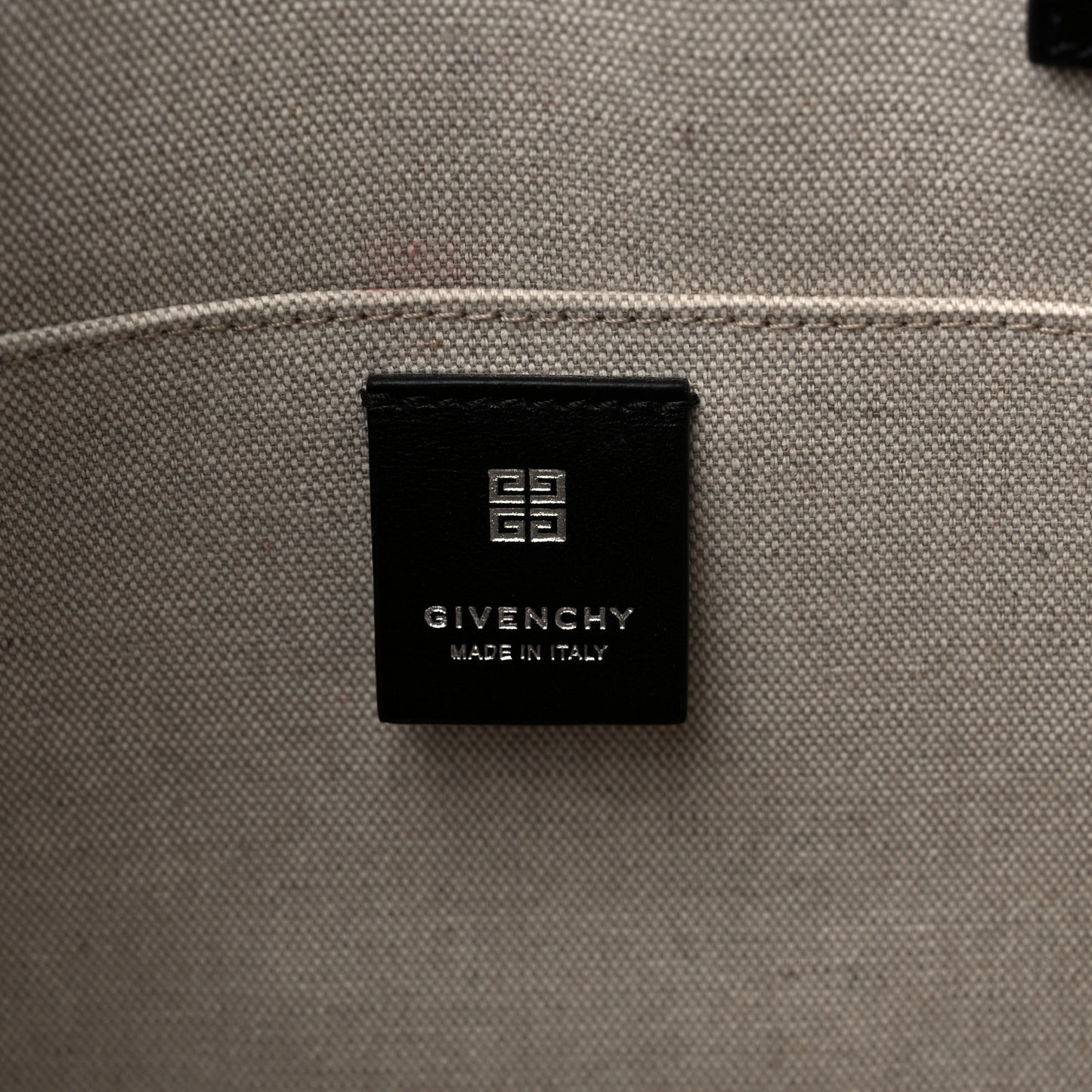Canvas Logo 4G Embossed Medium Tote Beige Black