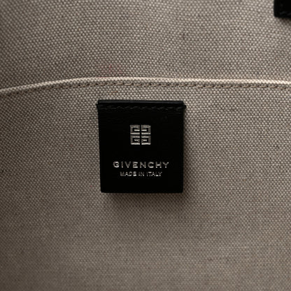 Givenchy Canvas Logo 4G Embossed Medium Tote Beige Black 6 of 10
