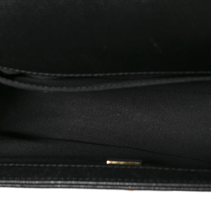 Chanel Caviar Chevron Quilted Medium Boy Flap Black 4 of 11