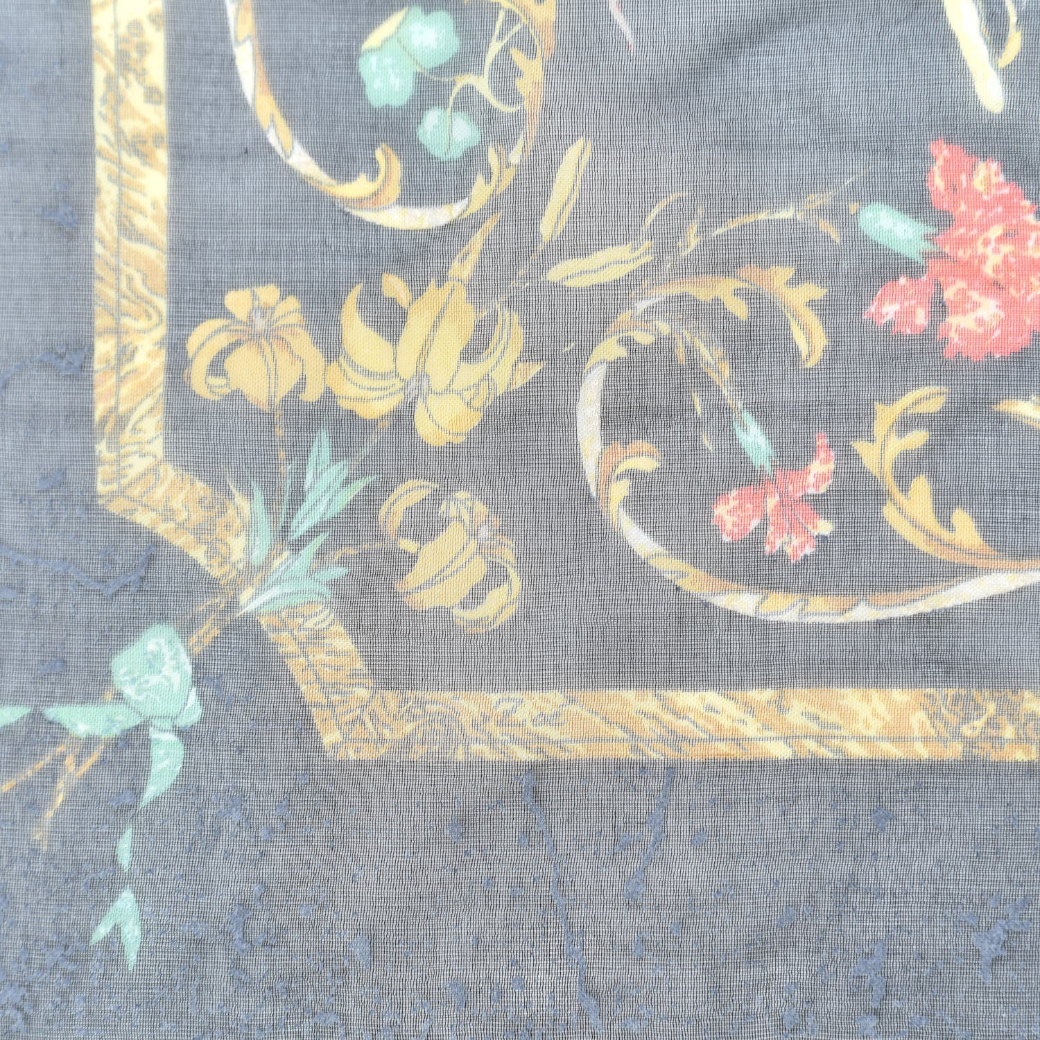 Hermes Silk Mousseline Pierres d'Orient et d'Occident Pocket Square 4 of 4