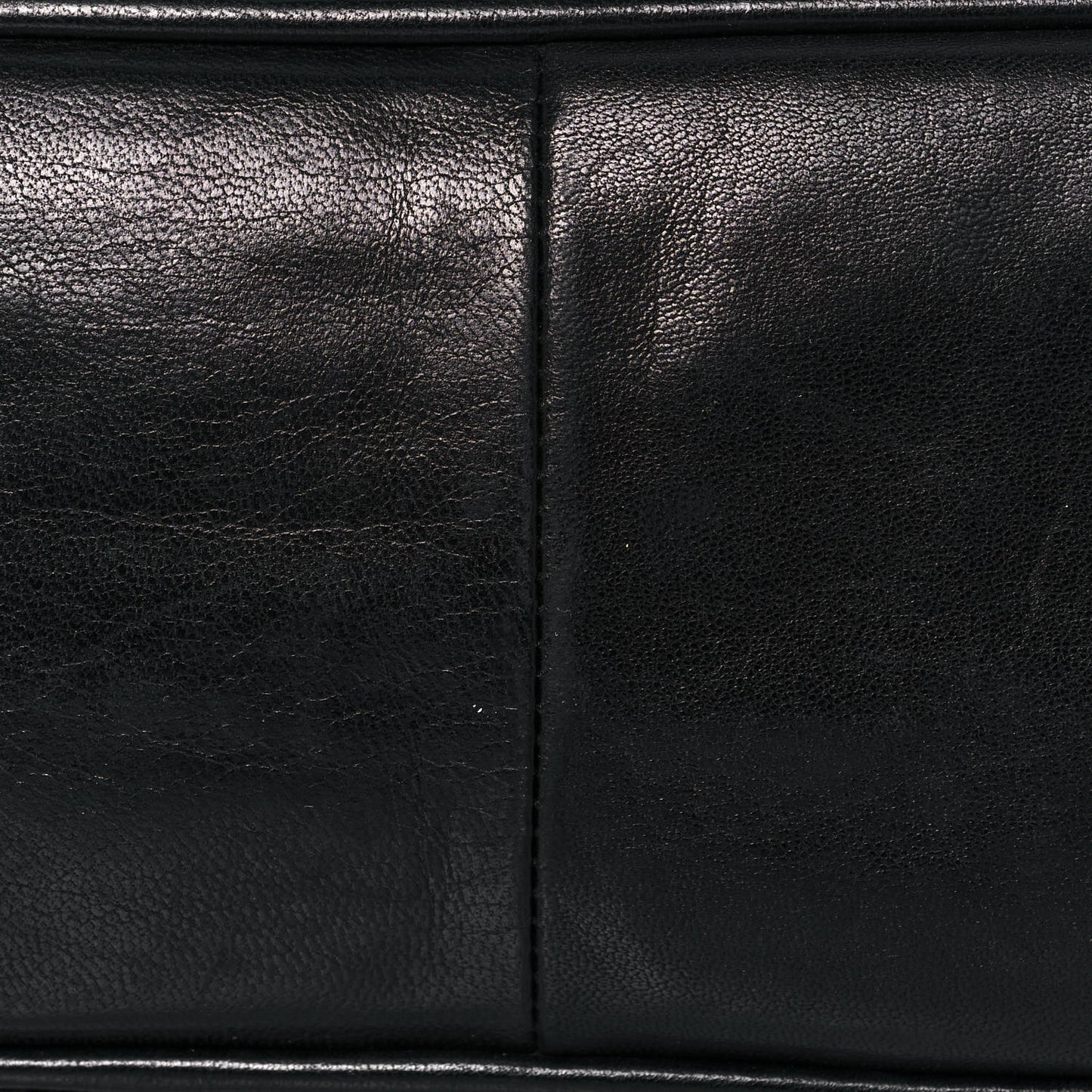 Lambskin Quilted Shopping Tote Black