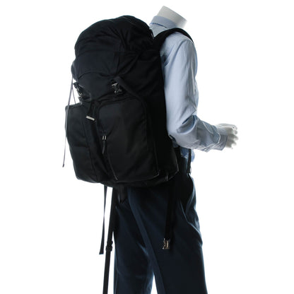 Prada Tessuto Nylon Double Buckle Backpack Black 2 of 8