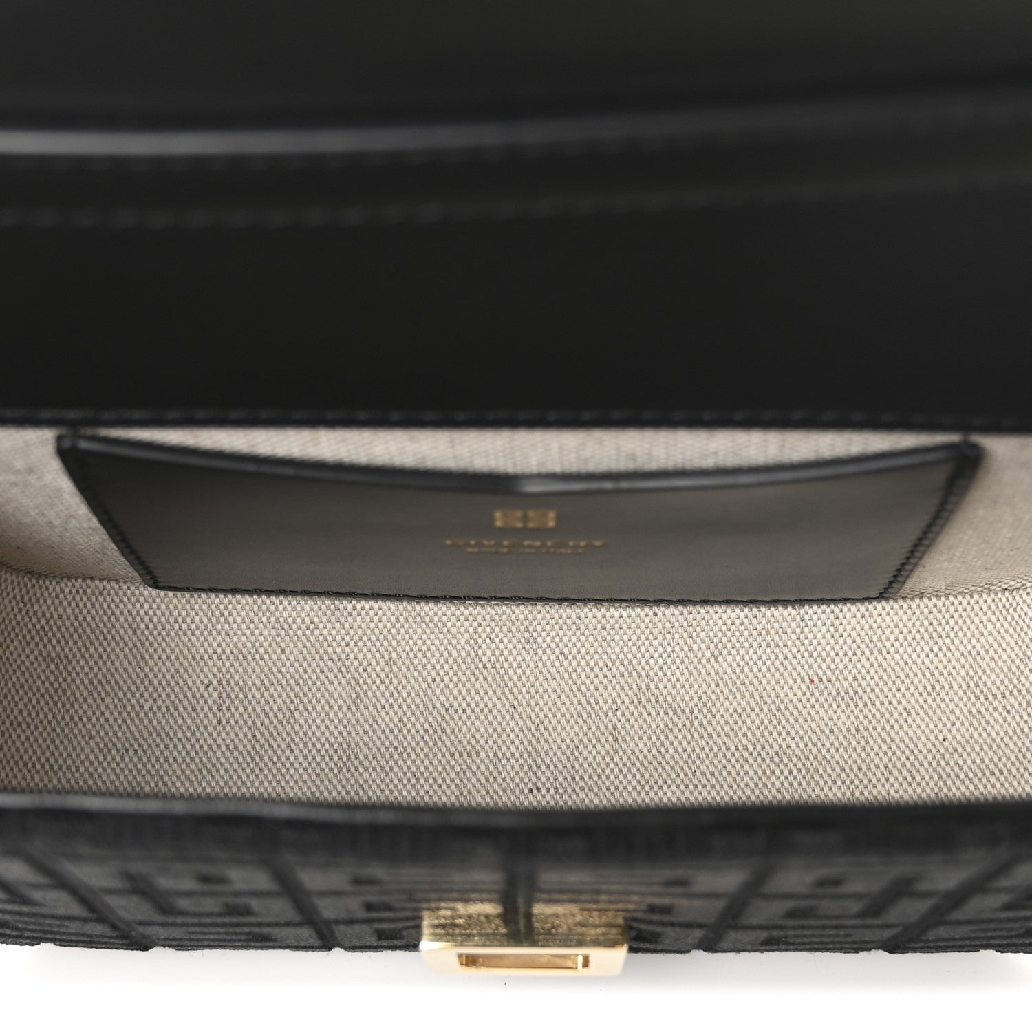 Givenchy Canvas Woven Embroidered Small 4G Bag With Chain Black 5 of 9