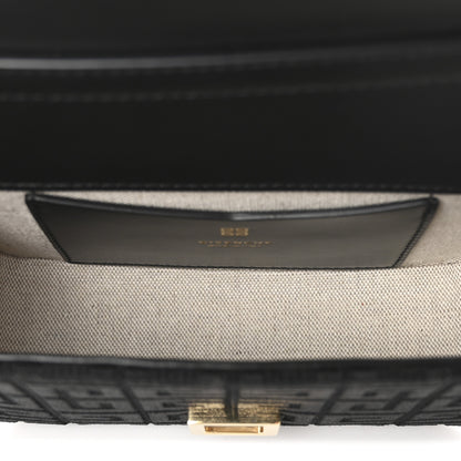 Givenchy Canvas Woven Embroidered Small 4G Bag With Chain Black 5 of 9