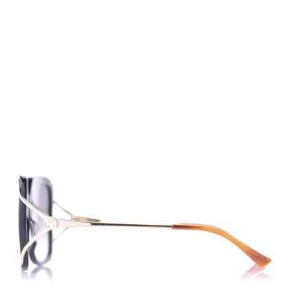 Gucci Acetate Butterfly Sunglasses GG0647S Black White 3 of 10