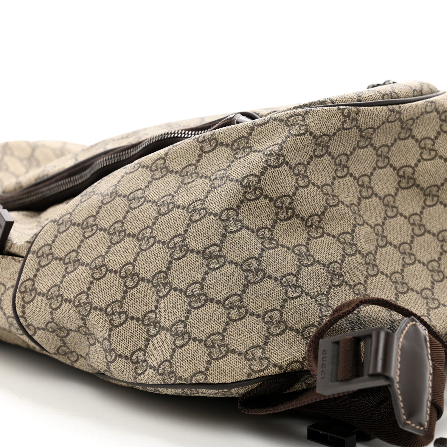 Gucci GG Plus Monogram Interlocking G Medium Backpack Dark Brown 9 of 10