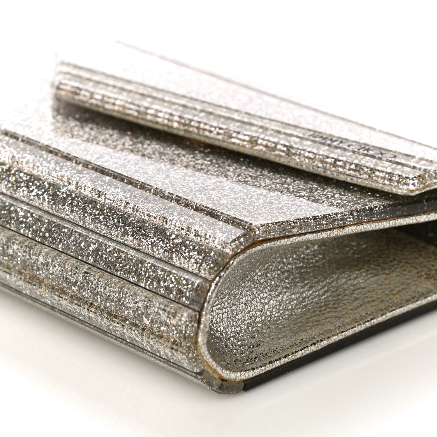 Jimmy Choo Acrylic Glitter Candy Clutch Champagne 10 of 14