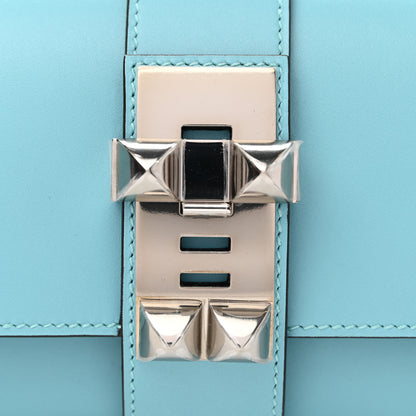Hermes Tadelakt Medor 23 Clutch Bleu Atoll 7 of 10