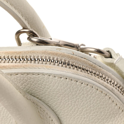 Balenciaga Grained Calfskin XXS Ville Top Handle Bag White Black 11 of 16