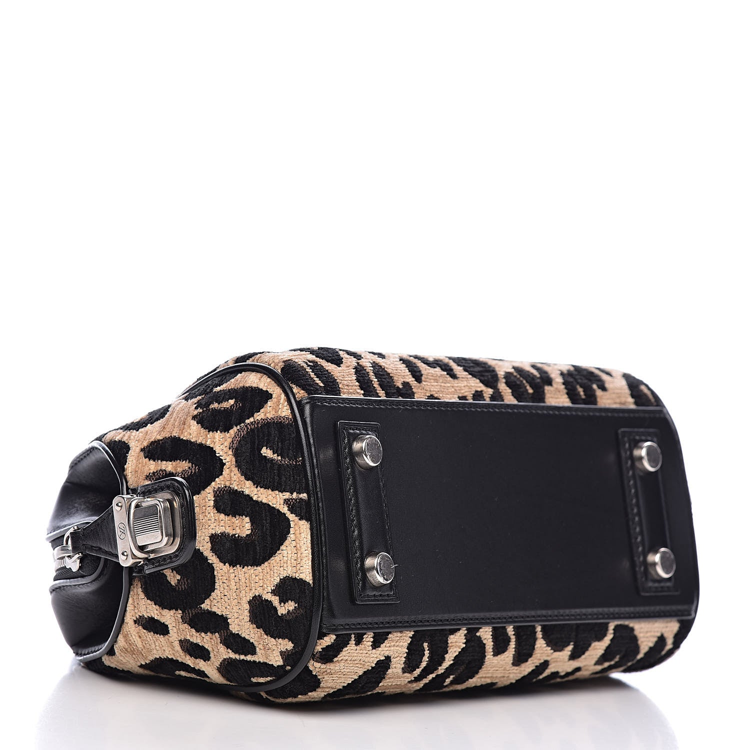 Louis Vuitton Jacquard Velvet Leopard Print Stephen Sprouse Baby Bag 4 of 10