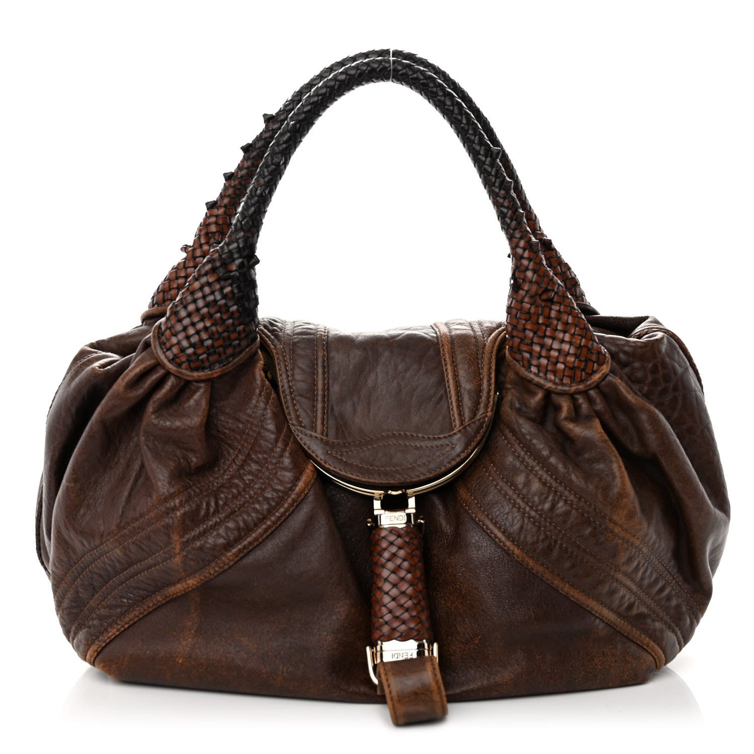 Fendi Nappa Nuvolata Spy Cognac 1 of 14