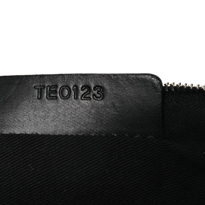Givenchy Textured Coated Canvas Madonna Print Large Cosmetic Pouch Black 7 of 11