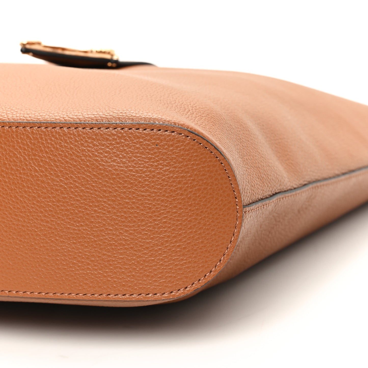 Grainy Calfskin Virtus Hobo Caramel