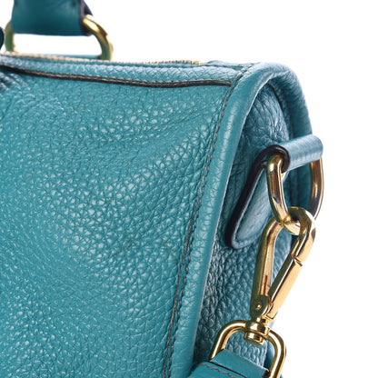 Prada Vitello Daino Shopping Satchel Voyage Turchese 13 of 22
