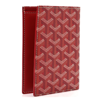 Goyard Goyardine Grenelle Passport Wallet Red 3 of 6