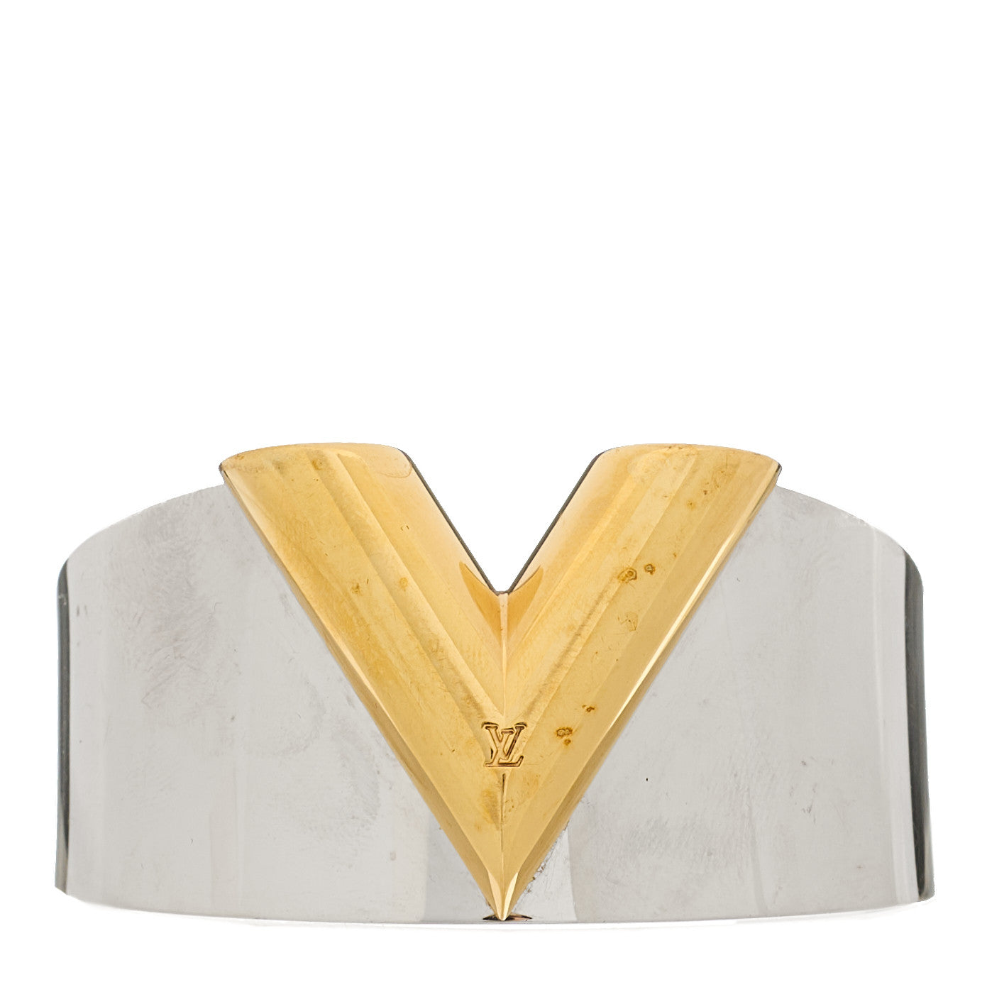 Louis Vuitton Metal Essential V Cuff Silver 1 of 4