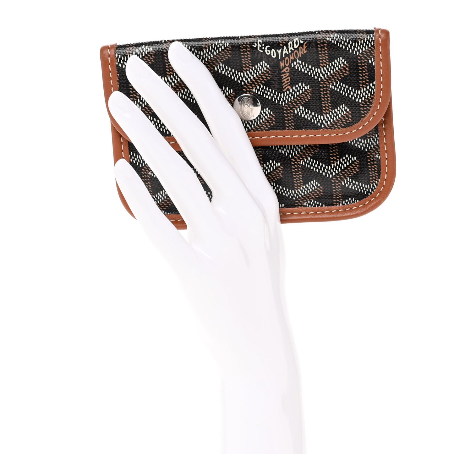 Goyardine Mini Anjou Pouch Black Gold