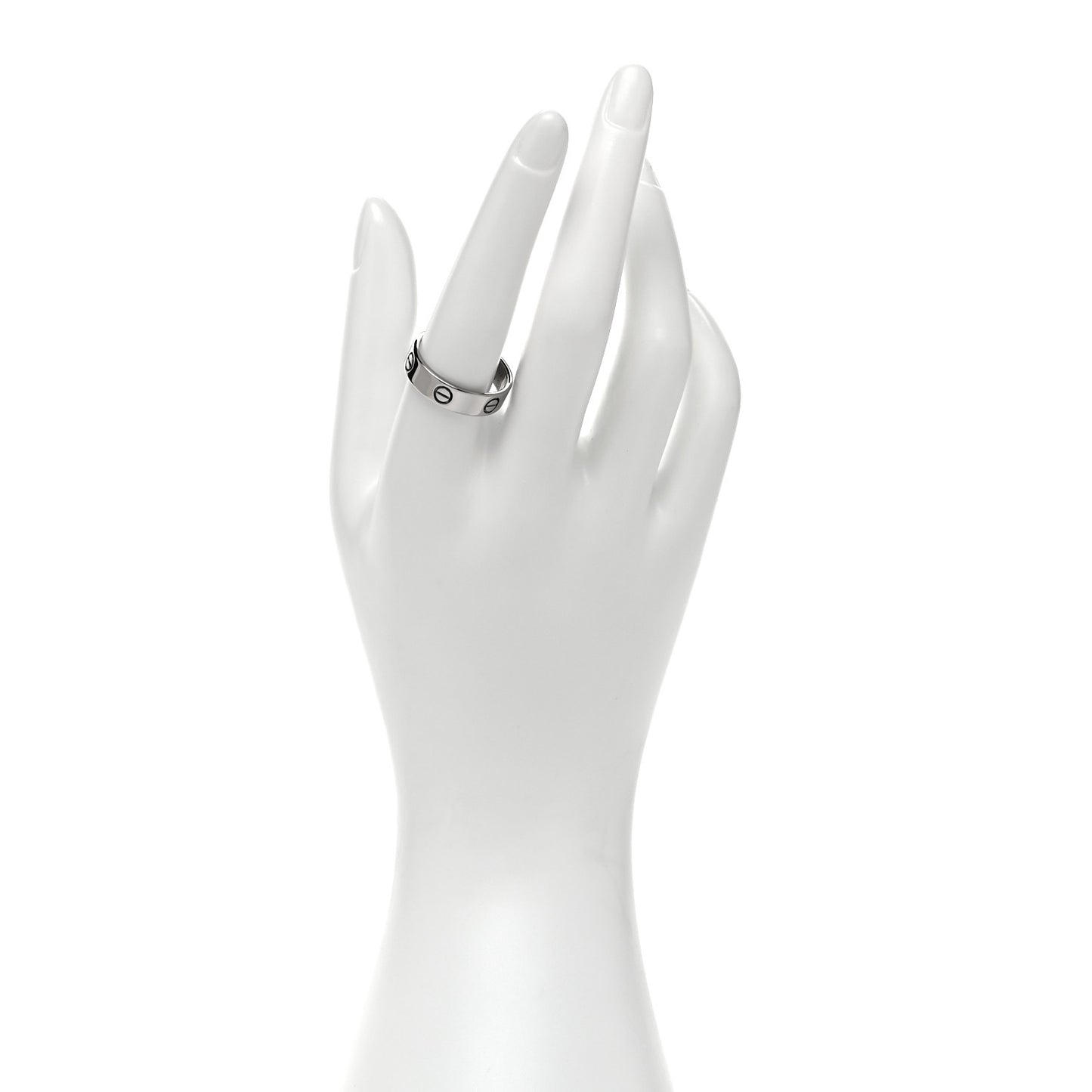 18K White Gold 5.5mm LOVE Ring 60 9
