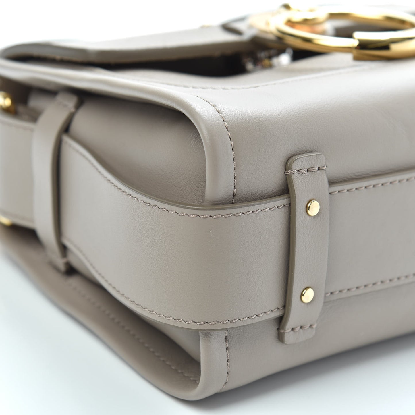 Calfskin Mini Tess Day Bag Motty Grey