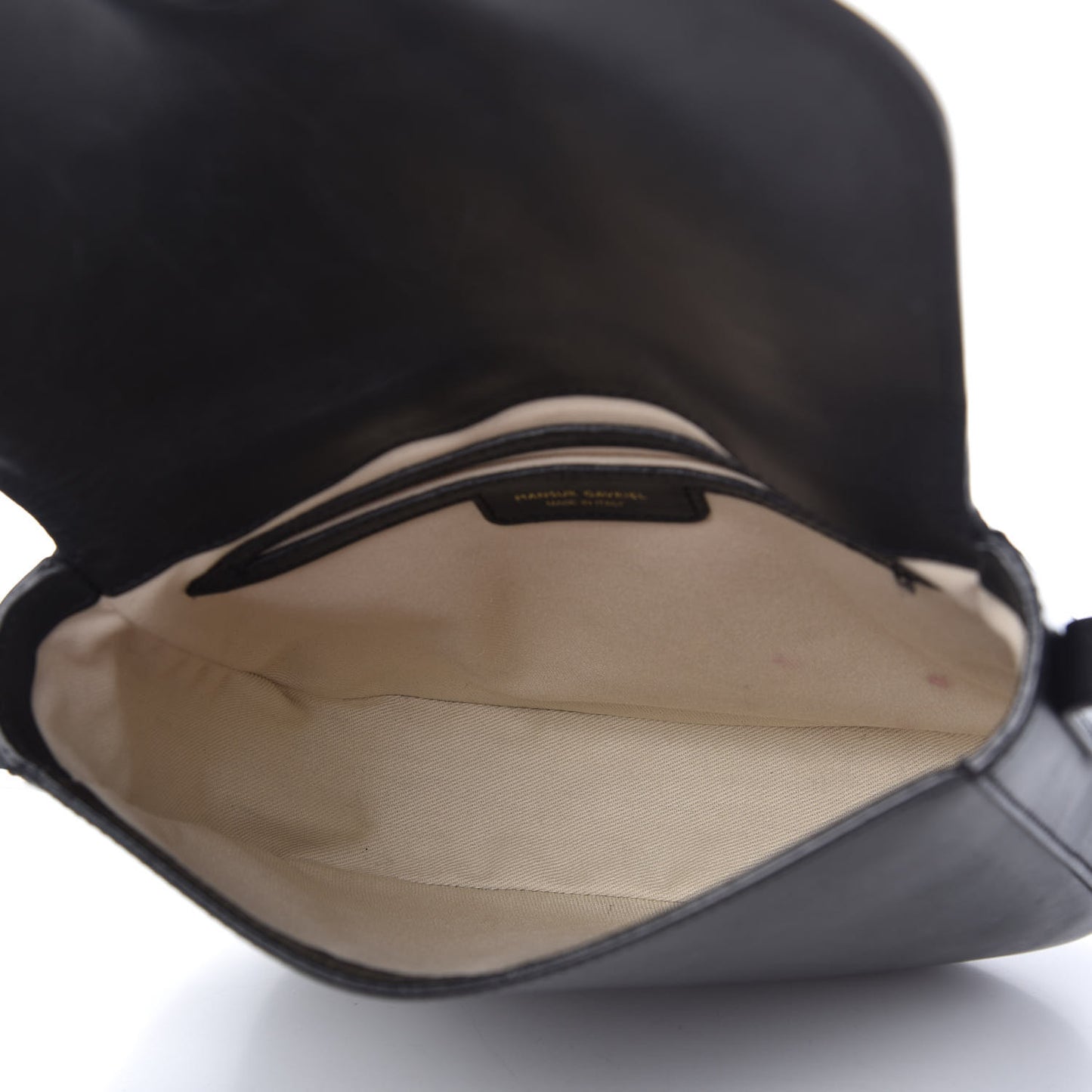 Calfskin Flap Crossbody Bag Black