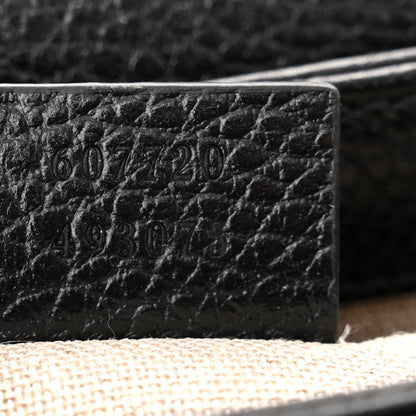 Gucci Dollar Calfskin Interlocking G Crossbody Bag Black 7 of 11