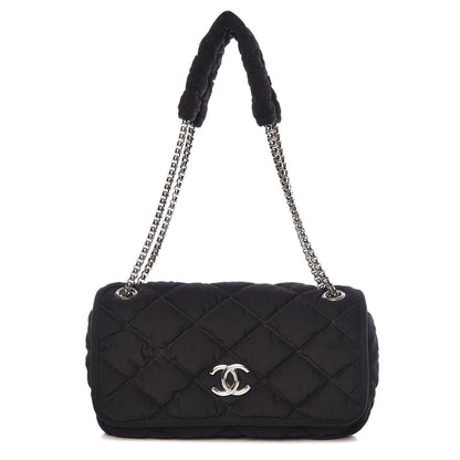 Chanel Nylon Small Bubble Quilt Flap Black 1 of 9
