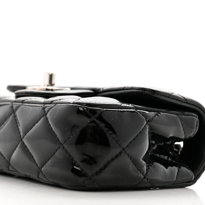 Chanel Patent Calfskin Quilted Extra Mini Rectangular Flap Black 10 of 12