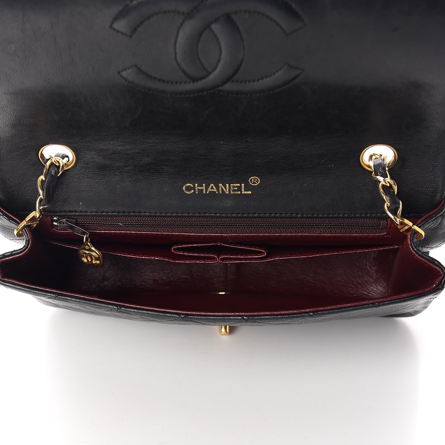 Chanel Lambskin Quilted Small Single Flap Black 7 of 15