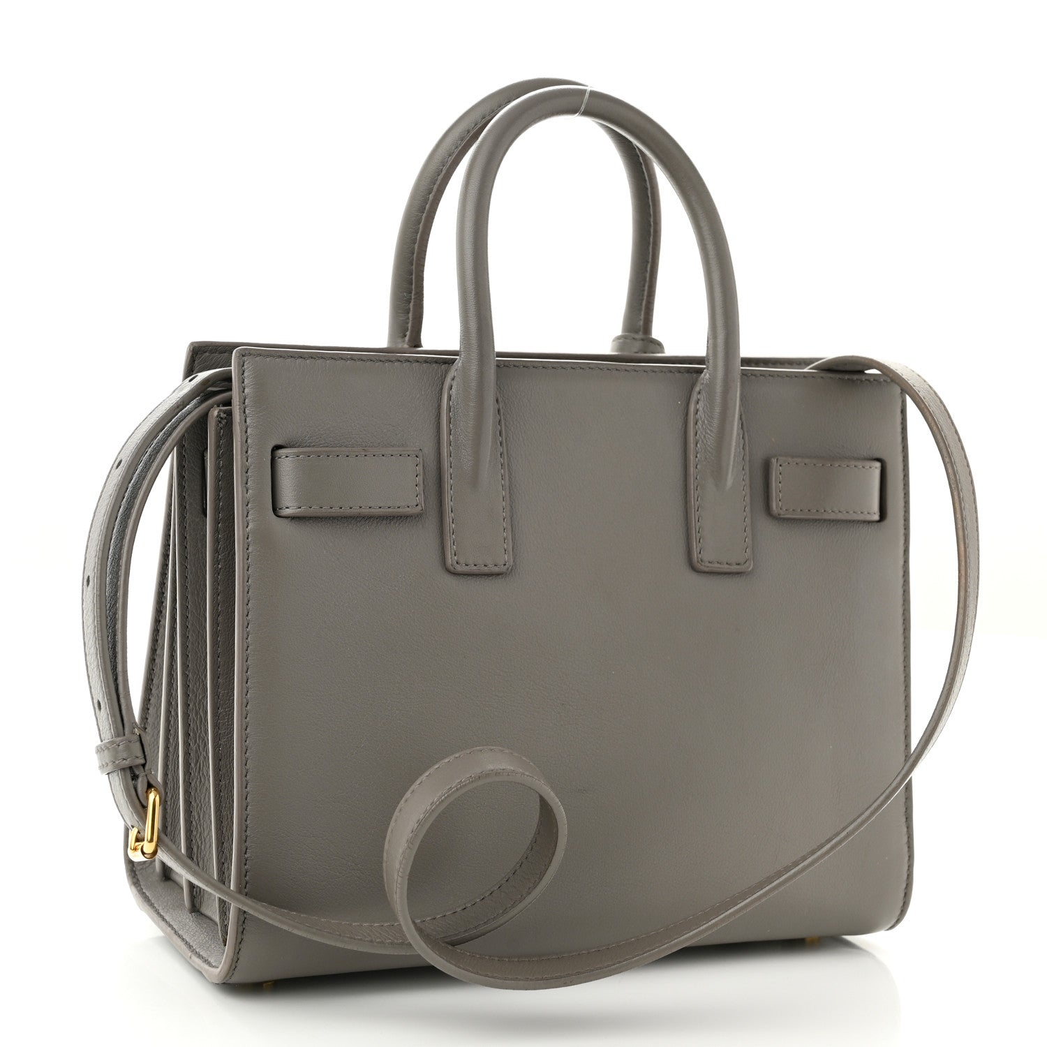 Saint Laurent Calfskin Nano Sac De Jour Fog 3 of 13