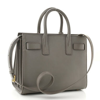 Saint Laurent Calfskin Nano Sac De Jour Fog 3 of 13
