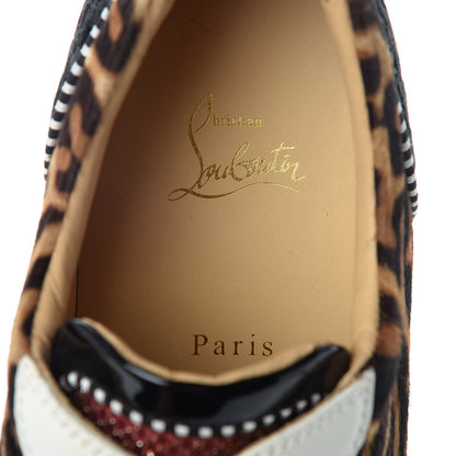 Christian Louboutin Calfskin Patent Spikes Mens Loubikick Flat Sneakers 47 Multi 8 of 10