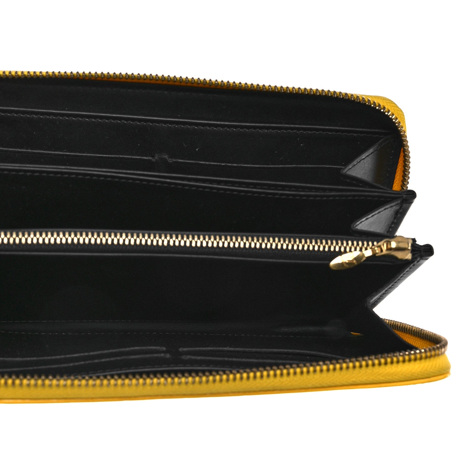 Louis Vuitton Vernis Kusama Infinity Dots Zippy Wallet Yellow 5 of 8