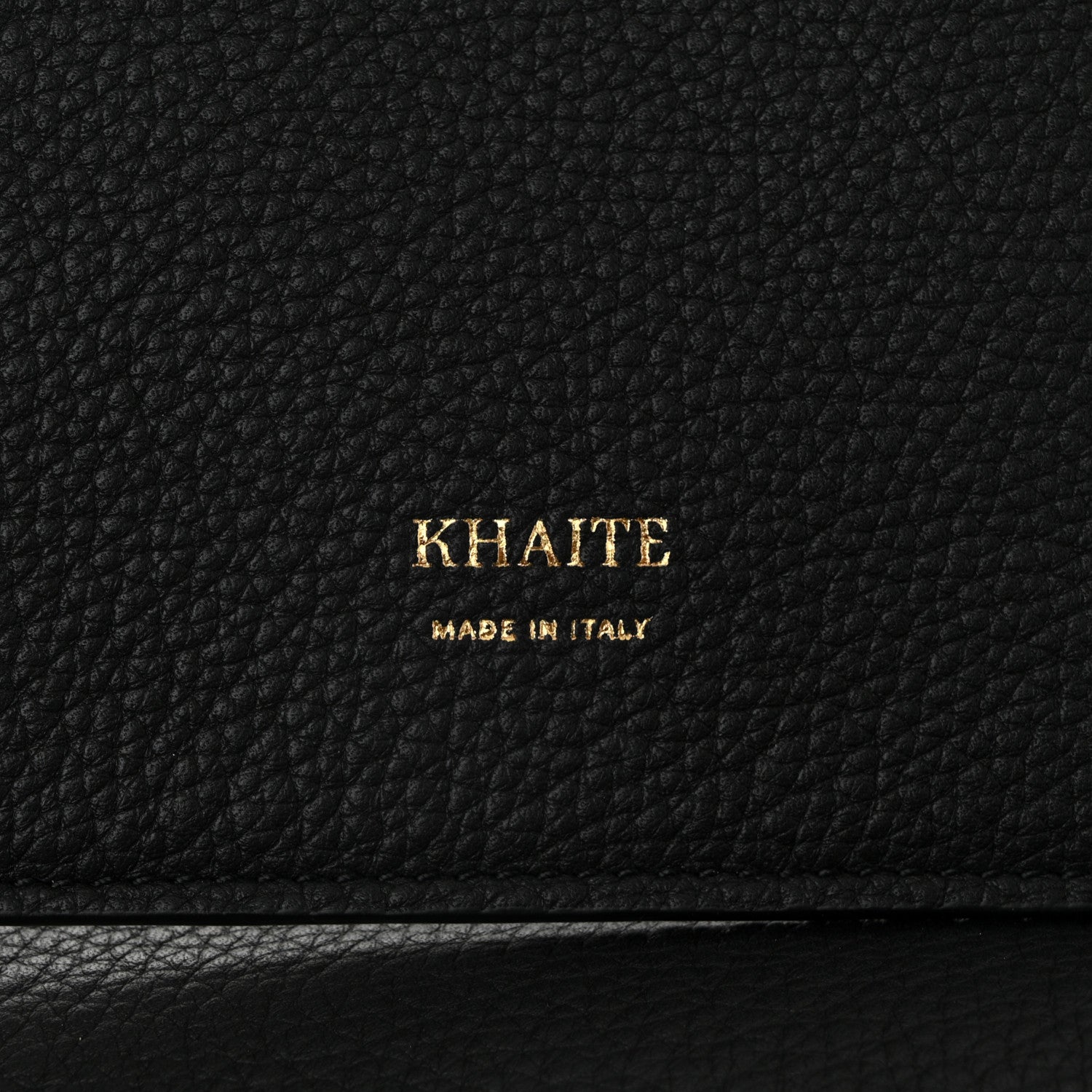 Khaite Pebbled Sport Calfskin Medium Lotus Tote Black 7 of 11