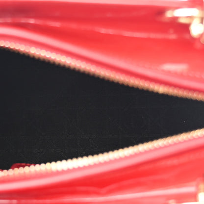 Christian Dior Patent Cannage Medium Lady Dior Red 5 of 10