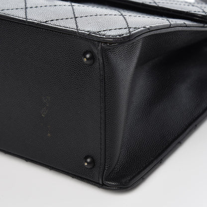 Chanel Caviar Diamond Stitched Flap Bag Black 12 of 13