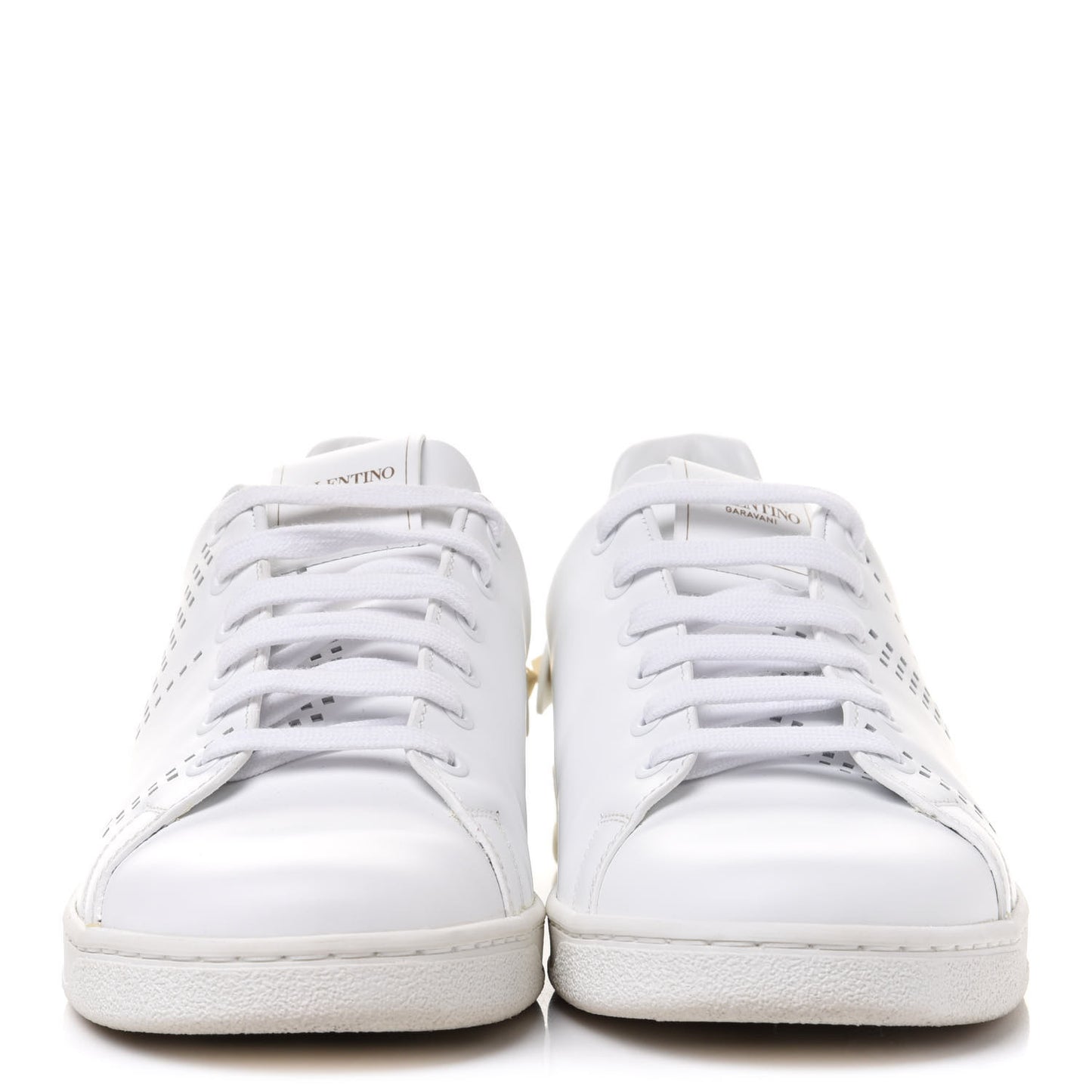 Calfskin Womens Backnet Sneakers 40.5 White