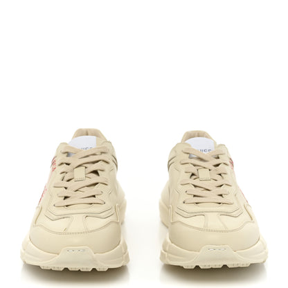 Gucci Calfskin Mens Gucci Disk Rhyton Sneakers 5 Ivory Red 2 of 11