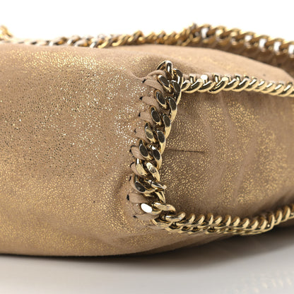 Stella McCartney Metallic Shaggy Deer Falabella Fold Over Tote Gold 7 of 9