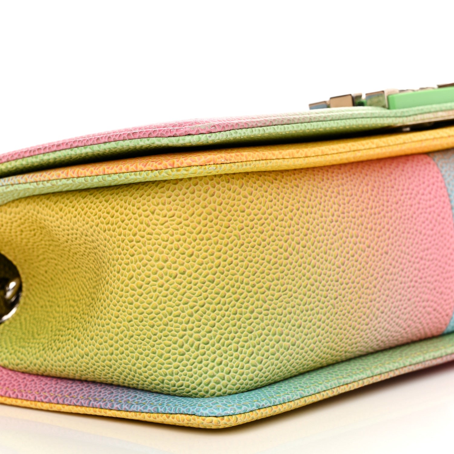 Chanel Caviar Quilted Medium Cuba Rainbow Boy Flap Multicolor 9 of 10