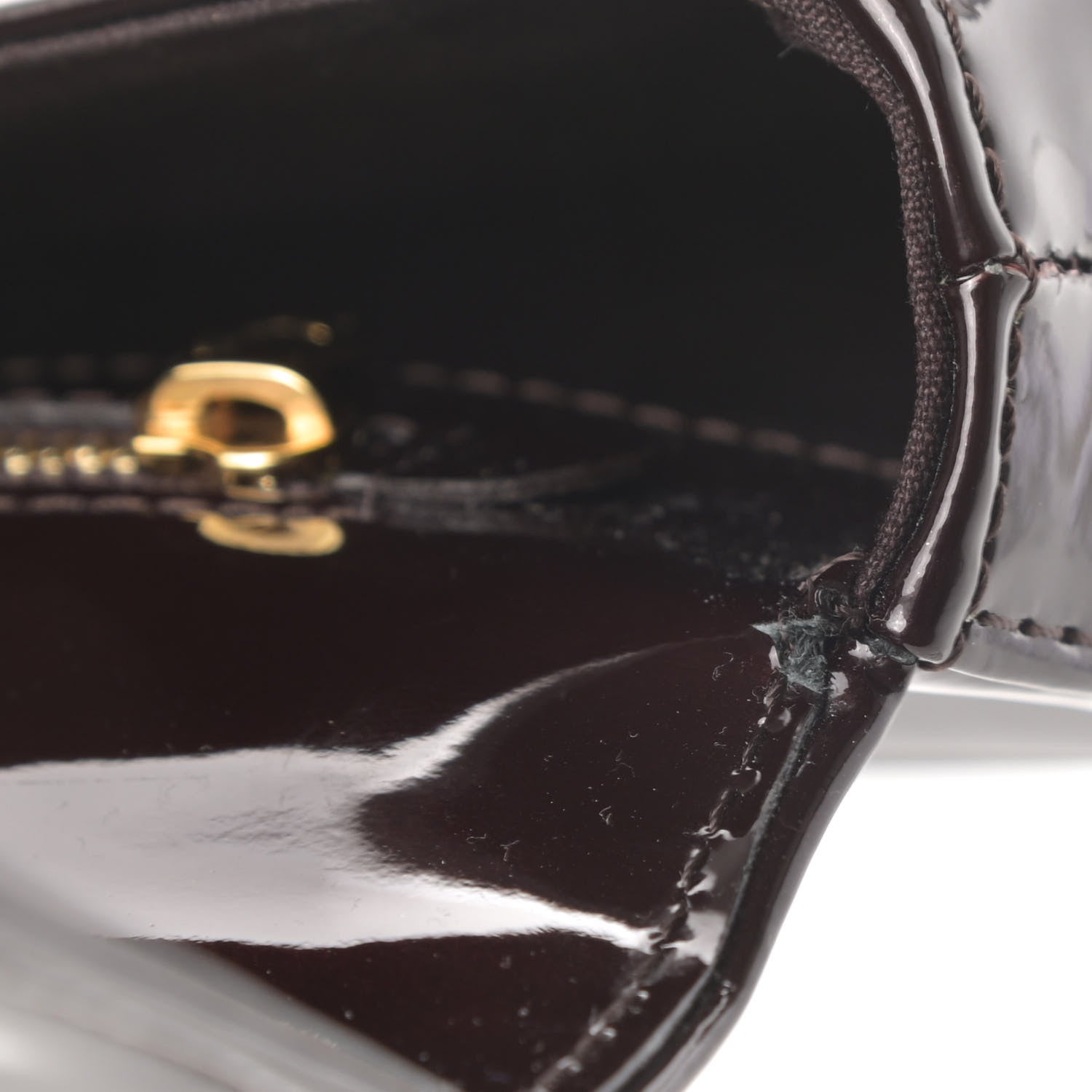 Louis Vuitton Patent Sobe Clutch Amarante 10 of 11