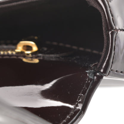 Louis Vuitton Patent Sobe Clutch Amarante 10 of 11