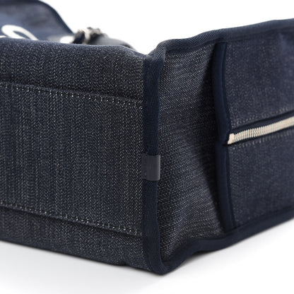 Chanel Denim Deauville Bowling Bag Dark Blue 9 of 10